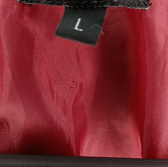 Vintage red suede leather jacket. - Picture 3 of 7